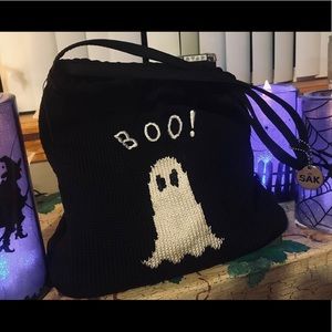 Sak brand Halloween purse black with white ghost!